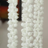 Pack of 6 Decorative Artificial Mogra Jasmine Flower String for Pooja Room, Handmade Wall Hangings for Diwali, Indian Wedding And Home Decor